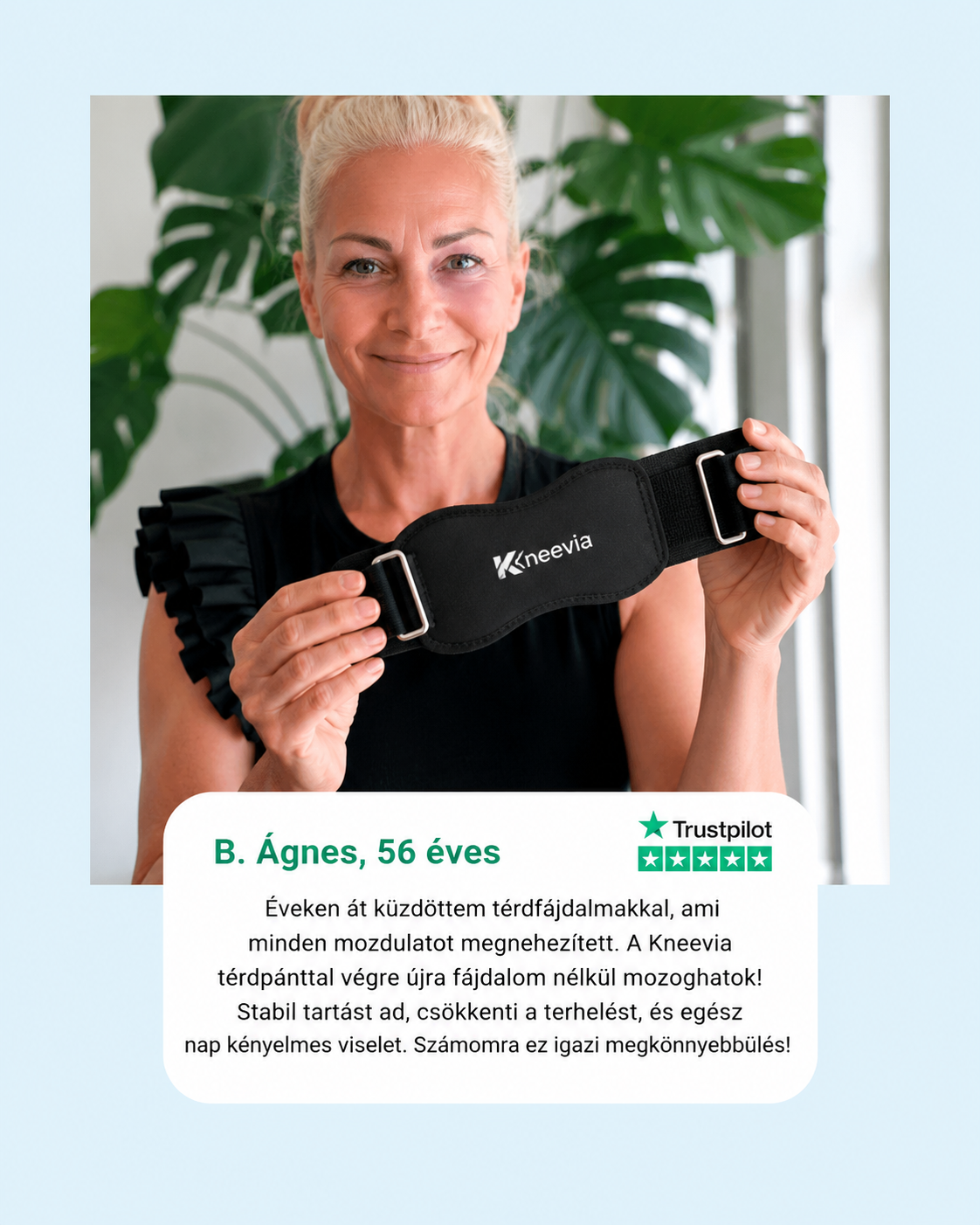 Kneevia prémium flexibilis ortopédiai térdrögzítő