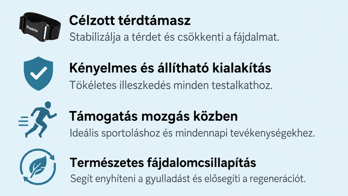 Kneevia prémium flexibilis ortopédiai térdrögzítő